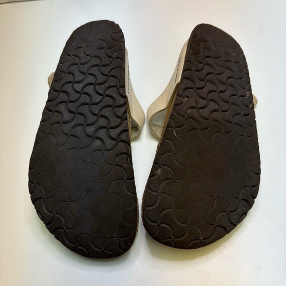 Birkenstock Gizeh Women’s 40 Graceful Pearl White Thong Style Sandals Straps - Picture 10 of 11